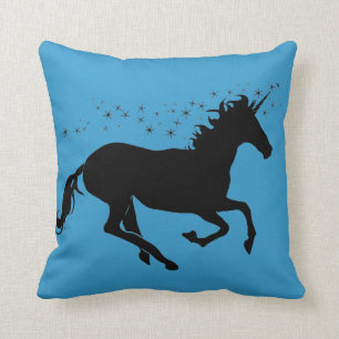 Geloof alleen Silhouette Unicorn Kussen