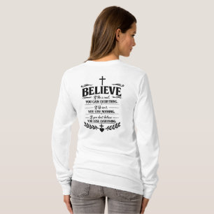 Geloof Alles Winnen Inspirerende Trouwcitaat T-shirt