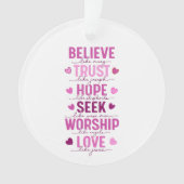 Geloof als Maria Ornament (voorkant)