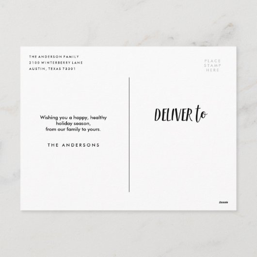 Geloof altijd in het Briefkaart van vakantiefoto's (Achterkant)