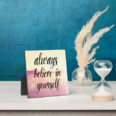 Geloof altijd in jezelf 2 fotoplaat (Insitu)