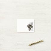 Geloof altijd in jezelf en Dragons Inspirerend Post-it® Notes (Op bureau)