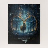 Geloof altijd in Magic Deer Puzzle Legpuzzel (Verticaal)