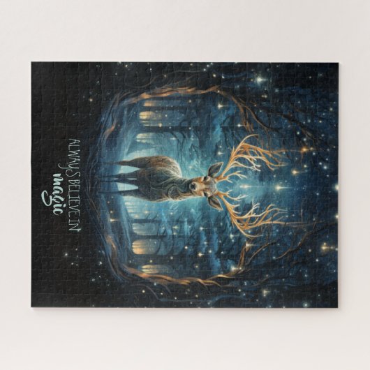 Geloof altijd in Magic Deer Puzzle Legpuzzel (Horizontaal)