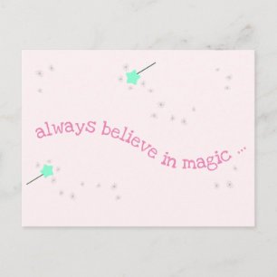 Geloof altijd in magie - Magic Fairy Wand Briefkaart