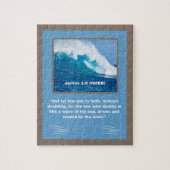 Geloof Bericht - Bijbelvers - Jakobus 1:6 - 8 x 10 Legpuzzel (Verticaal)