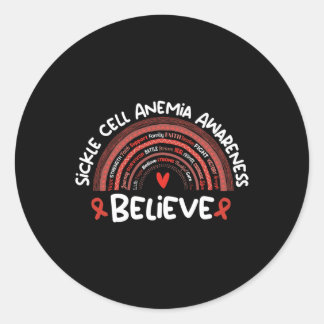 Geloof bewustzijn maand sikkelcelanemie ronde sticker