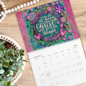 Geloof Bijbelvers  Floral Inspirivity Kalender