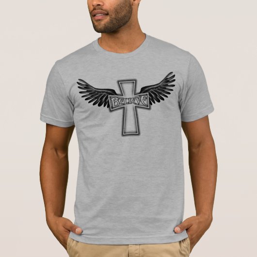 Geloof (BlackGlow) T-Shirt (Voorkant)