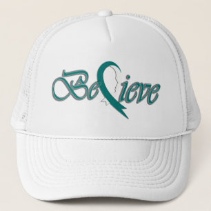 Geloof (blauwgroen en witvrachtwagenchauffeur) trucker pet