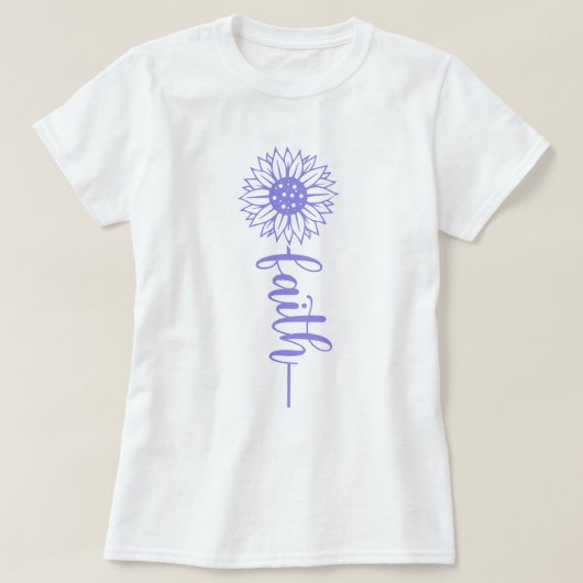 Geloof & Bloemen T-shirt (Design voorkant)