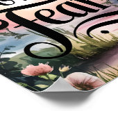 Geloof boven angst: 2 Timotheüs 1:7 Christelijke m Poster (Hoek)