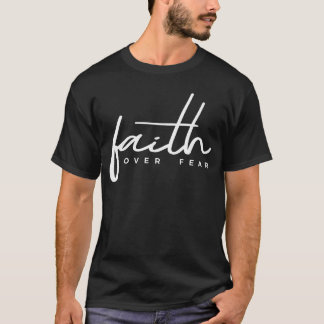 Geloof Boven Angst Christelijke jongen T-shirt