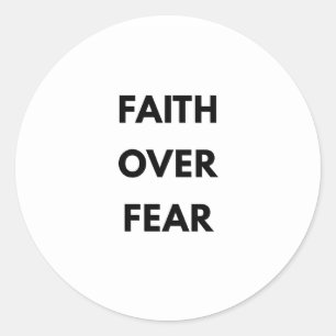 Geloof Boven Angst Christelijke Sticker