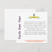 Geloof boven angst Kaart (Voorkant / Achterkant)