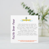 Geloof boven angst Kaart (Staand voorkant)