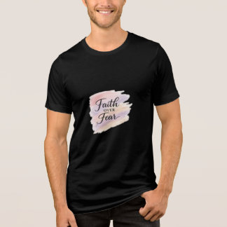 Geloof Boven Angst – Moderne Christelijke Inspirer Tri-Blend Shirt
