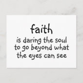 geloof briefkaart (Voorkant)