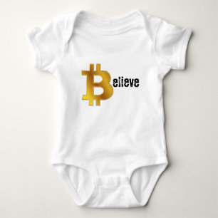 GELOOF BTC crypto gouden cadeau bitcoin Romper