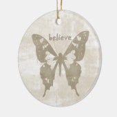 Geloof Butterfly Keramisch Ornament (Links)