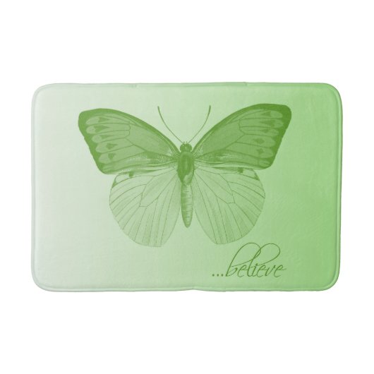 Geloof Butterfly Limoen Badmat (Voorkant)