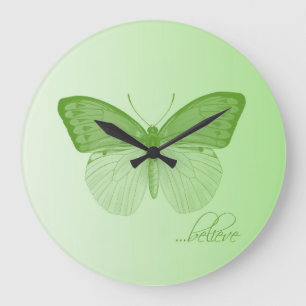 Geloof Butterfly Limoen Grote Klok