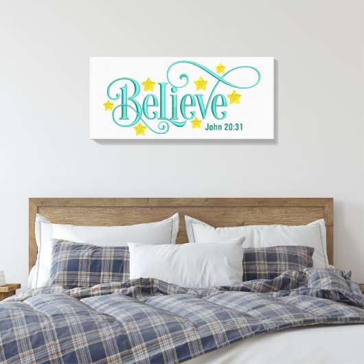 Geloof- Canvas (Glans) (Insitu (Slaapkamer))