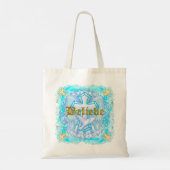 Geloof Christelijk Kruis Boodschappentas Tote Bag (Achterkant)