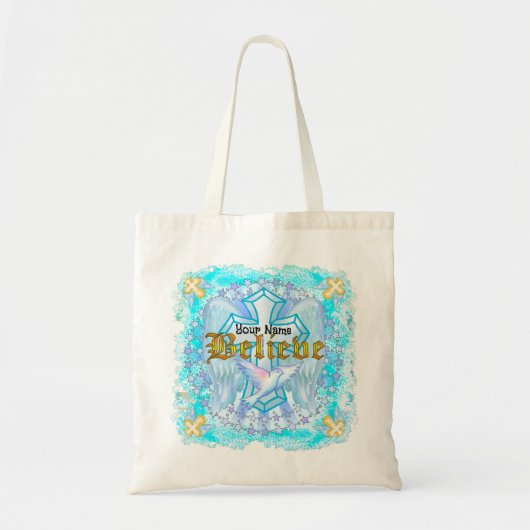 Geloof Christelijk Kruis Boodschappentas Tote Bag (Voorkant)