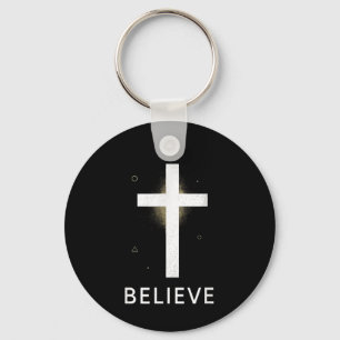 Geloof - Christelijke bijbelcitaten Religious Glau Sleutelhanger