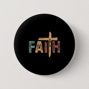 Geloof Christelijke Inspirerende Bijbelverzen Reli Ronde Button 5,7 Cm