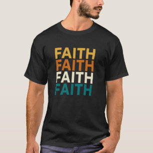 Geloof Christelijke Onvoorwaardelijke Liefde Retro T-shirt