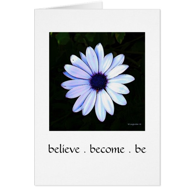 Geloof Daisy Card (Voorkant)