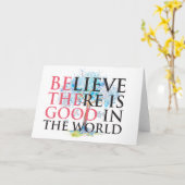 Geloof dat er goed Wenskaart is Kaart (Gele Bloem)