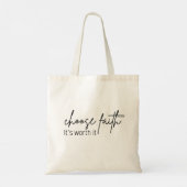 Geloof dat het het aangepaste tas waard is voor vr (Achterkant)