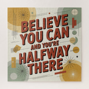 Geloof dat je het kan en je bent halverwege legpuzzel