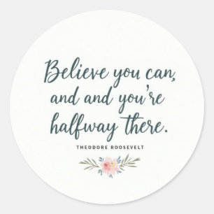 Geloof dat je kunt" Motivatie quote Sticker – INSP