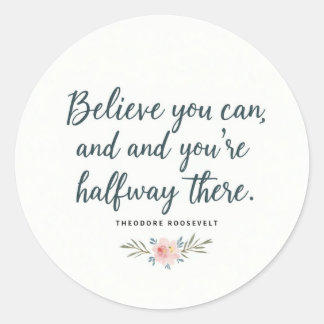 Geloof dat je kunt" Motivatie quote Sticker – INSP