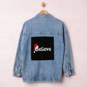 Geloof de kerstfeestdag in Shirt Denim Jacket (Hangar)