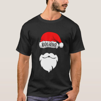 Geloof de kerstman met kerstviadengroep in Santa H T-shirt