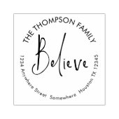 Geloof de Naam van de Terugkeer van het Manuscript Rubberstempel (Afrduk)