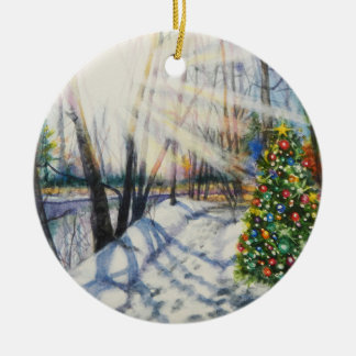 Geloof de versiering van de vakantieboom keramisch ornament