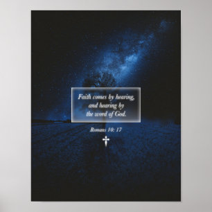 Geloof door het Woord van God Christelijk Geloof n Poster