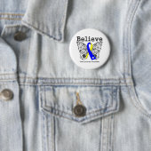 Geloof downsyndroom bewustzijn ronde button 5,7 cm (In situ)