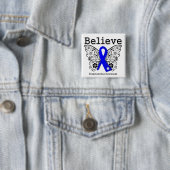 Geloof Dysautonomia Awareness Vierkante Button 5,1 Cm (In situ)
