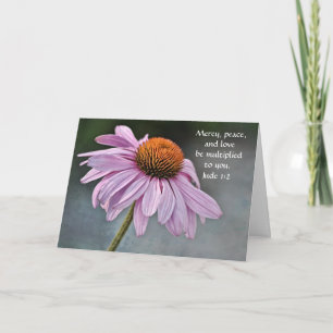 Geloof Echinacea Bijbelverskaart Kaart