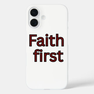 Geloof eerste religieuze gezegde iPhone 16 hoesje