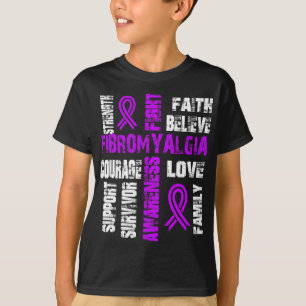 Geloof en bestrijd fibromyalgie t-shirt