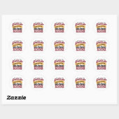 Geloof en dankbaarheid kunstwerk - verheffen Chris Ronde Sticker (Vel)