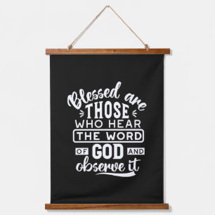 Geloof en Gehoorzaamheid – Inspirerende Schrift Hangend Wandkleed